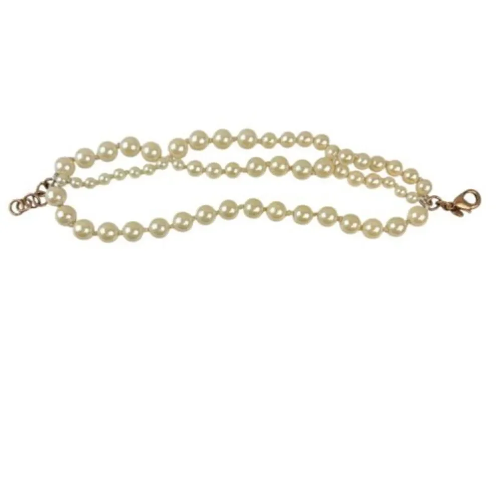 J.Crew Chunky Multi Strand Graduated Faux Pearl Statement Bracelet Classic Prep